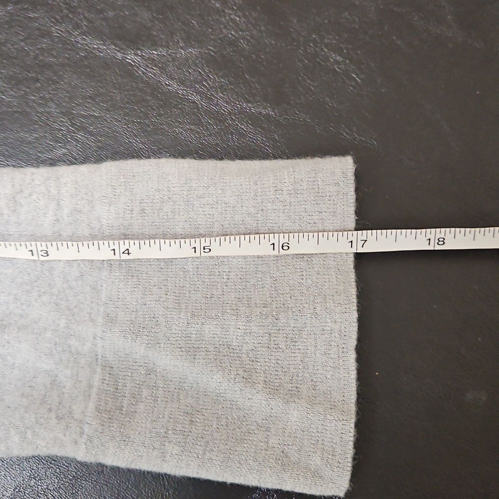 Talbots Womens Gray Elbow Sleeve Pure Merino Wool Cardigan Size 2x* Mature Work - Picture 10 of 10